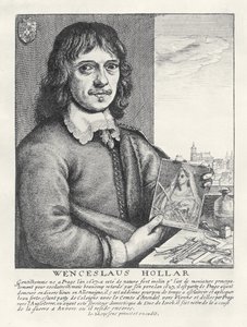 Self portrait by Wenceslaus Hollar